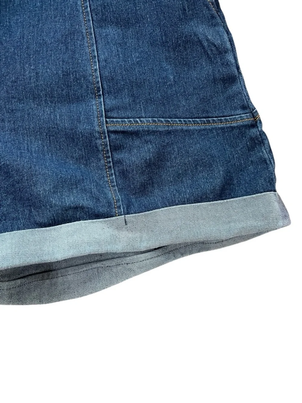 Bright & Beautiful shortalls jumper stretch denim jumpsuit Size 16 - Picture 3 of 9